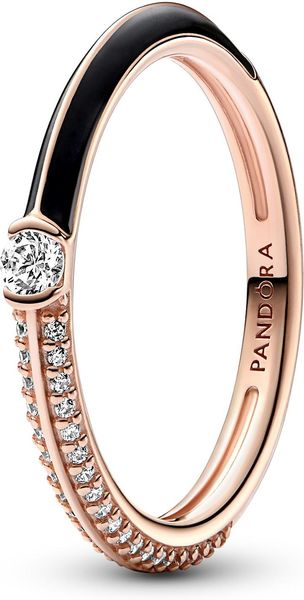 Pandora ME Pavé & Schwarz Doppelring 182528C01 Damesring