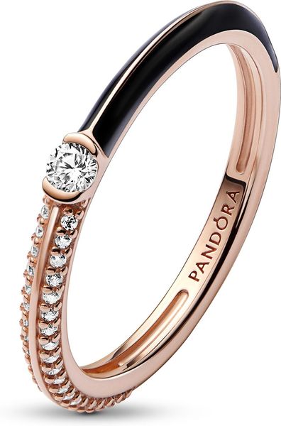 Pandora ME Pavé & Schwarz Doppelring 182528C01 Damesring