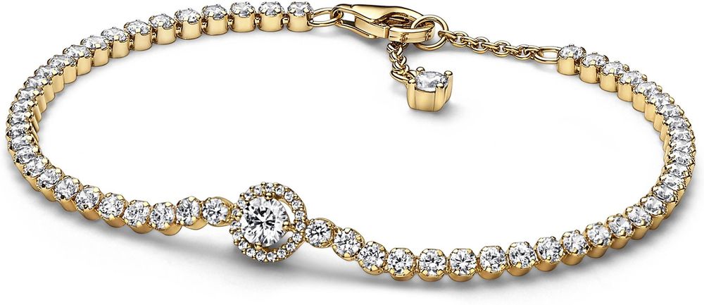 Pandora Funkelnder Kranz Tennisarmband 569416C01 Pulsera para mujeres Pandora Funkelnder Kranz Tennisarmband 569416C01 Pulsera para mujeres