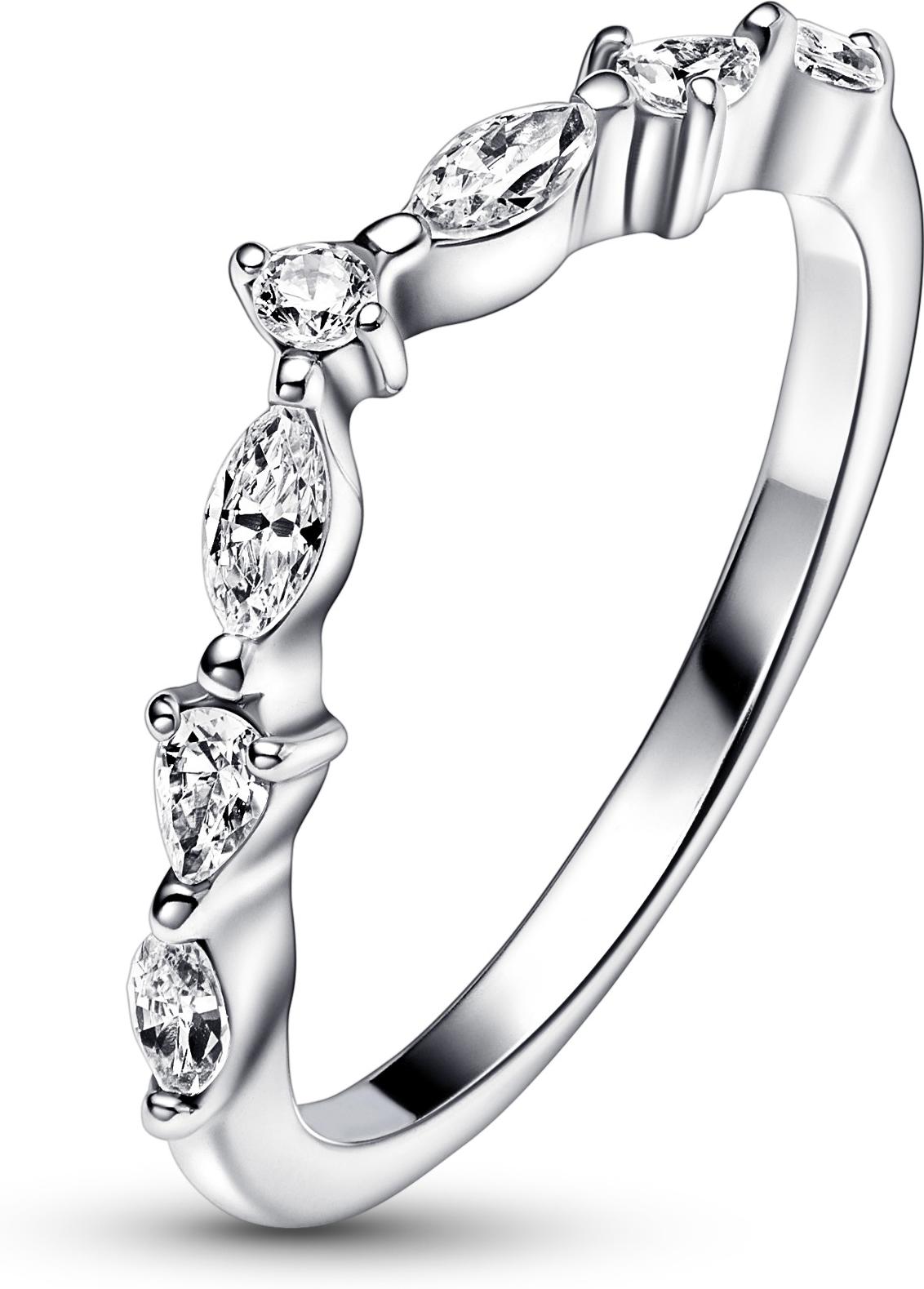 Pandora Timeless Wishbone Funkelnde Schliffe Ring 192390C01 Damenring