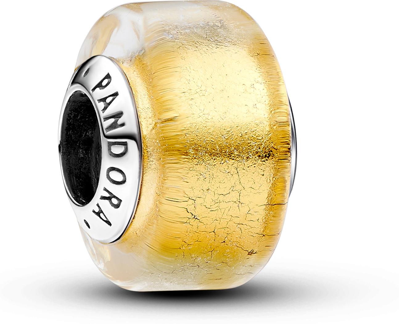 Pandora Goldfarbenes Murano-Glas Mini-Charm 793353C00 Colgante