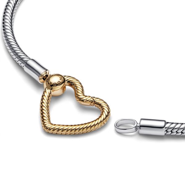 Pandora Moments Herzverschluss Schlangen-Gliederarmband 569539C00 Womens' bracelet Pandora Moments Herzverschluss Schlangen-Gliederarmband 569539C00 Womens' bracelet