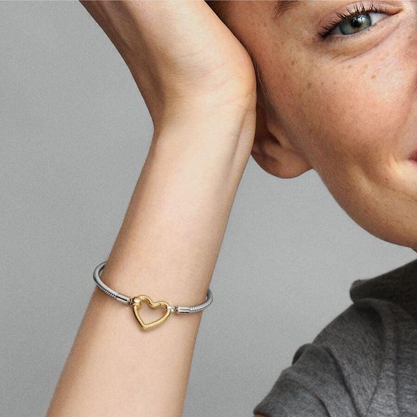 Pandora Moments Herzverschluss Schlangen-Gliederarmband 569539C00 Womens' bracelet Pandora Moments Herzverschluss Schlangen-Gliederarmband 569539C00 Womens' bracelet