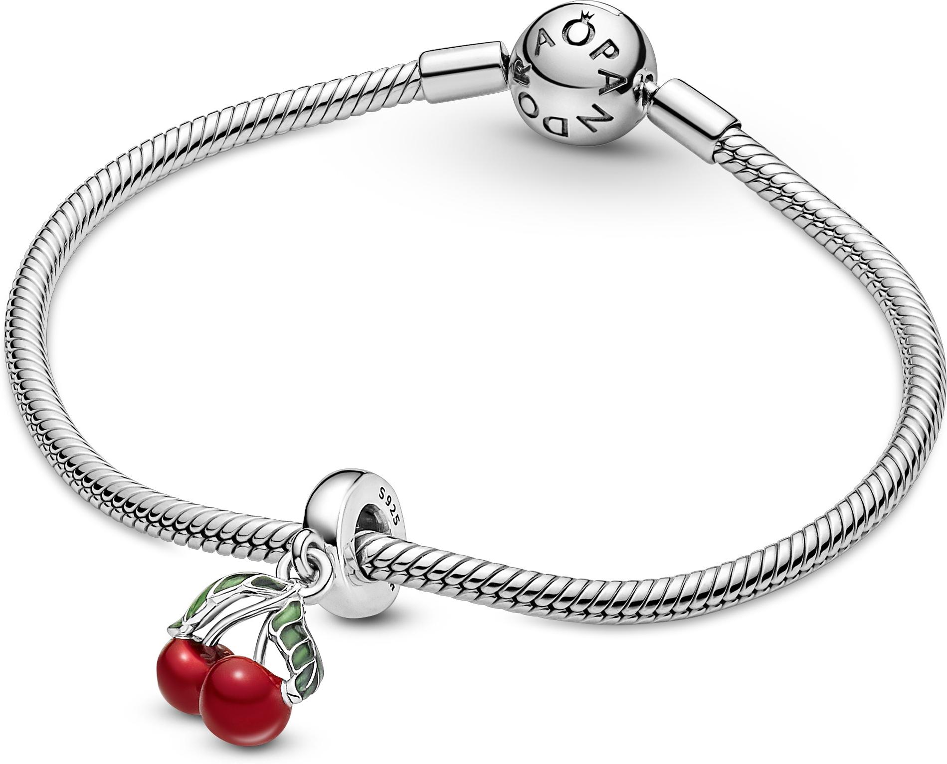 Pandora Asymmetrische Kirsche Charm-Anhänger 791583C01 Colgante