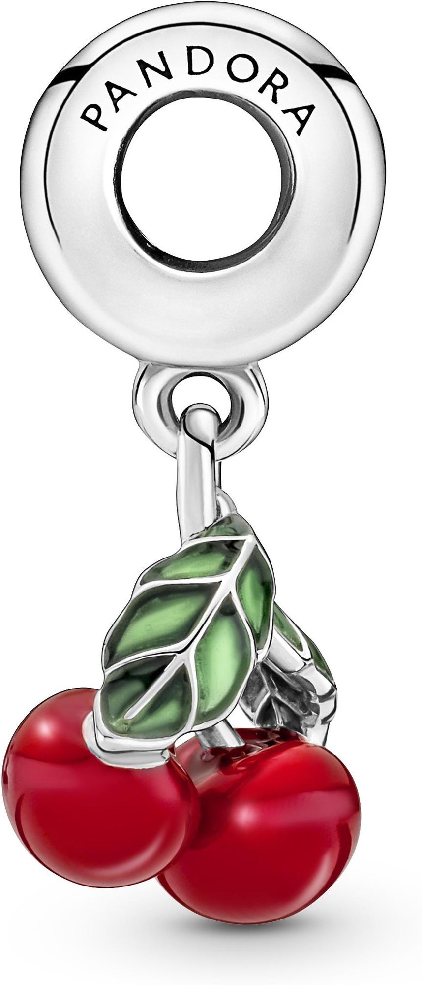 Pandora Asymmetrische Kirsche Charm-Anhänger 791583C01 Colgante