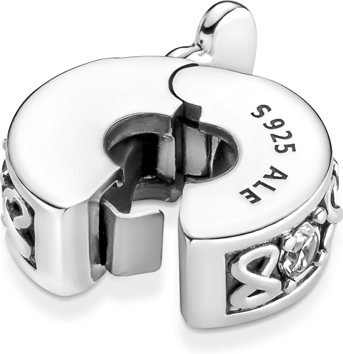 Pandora Familie Für Immer Pavé Clip-Charm 791151C01 Pendentif