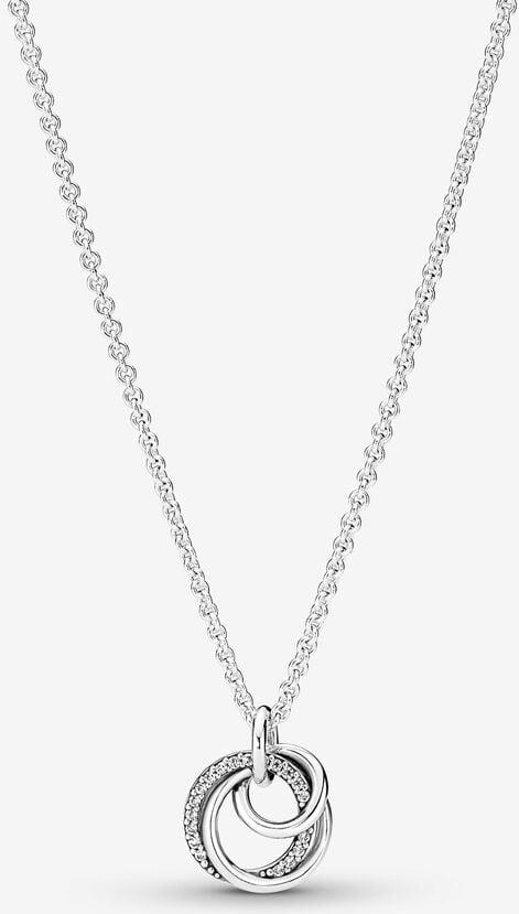 Pandora Familie Für Immer Verschlungener Anhänger Halskette 391455C01-60 womans necklace