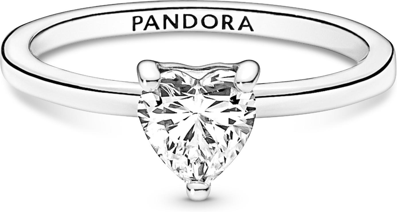 Pandora Funkelndes Herz Solitär-Ring 191165C01 womans ring