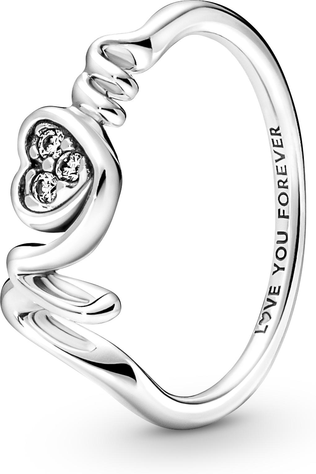 Pandora Mum Pavé Herz Ring 191149C01 Anello donna