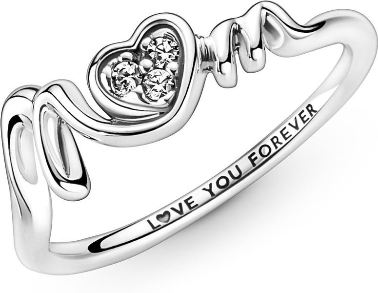 Pandora Mum Pavé Herz Ring 191149C01 Bague pour femmes Pandora Mum Pavé Herz Ring 191149C01 Bague pour femmes