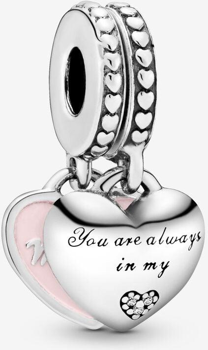 Pandora Mother & Daughter Hearts Charm-Anhänger 792072EN40 Anhänger