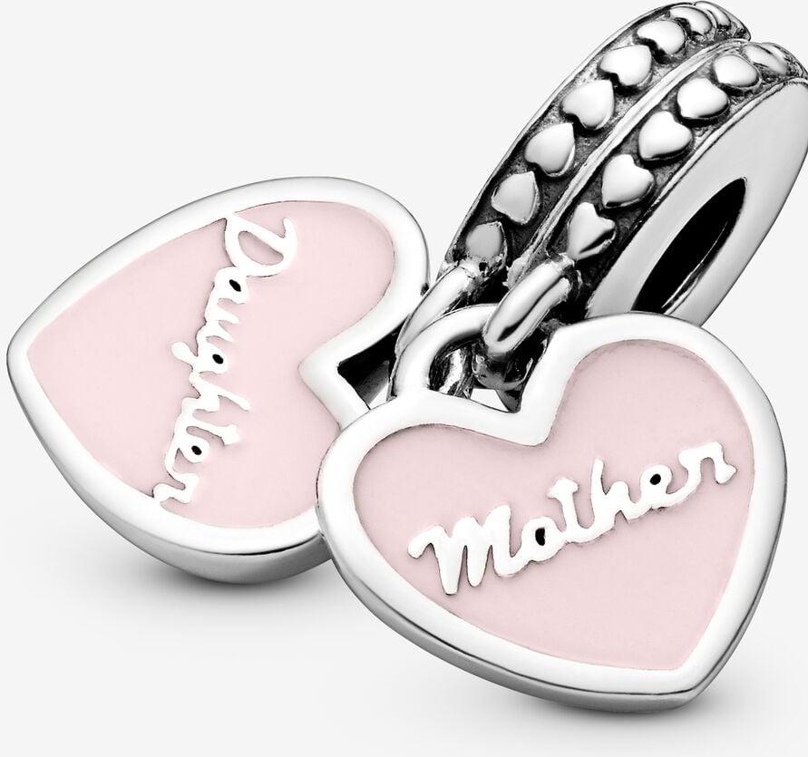 Pandora Mother & Daughter Hearts Charm-Anhänger 792072EN40 Pendant