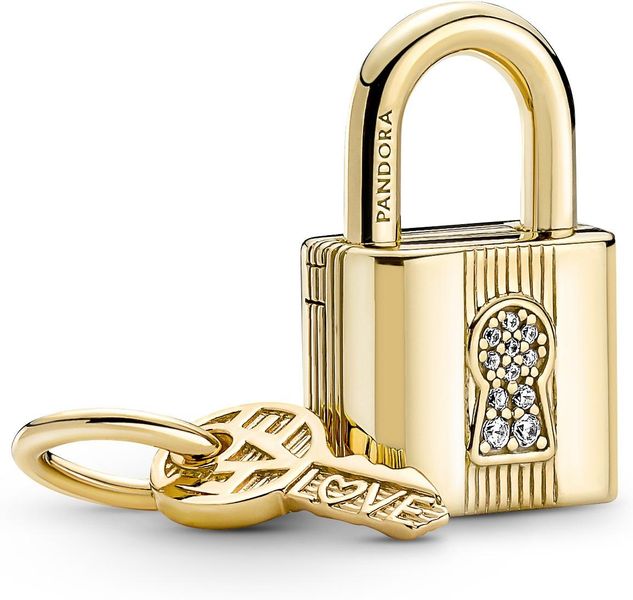 Pandora Vorhängeschloss & Schlüssel Charm-Anhänger 760088C01 Colgante Pandora Vorhängeschloss & Schlüssel Charm-Anhänger 760088C01 Colgante
