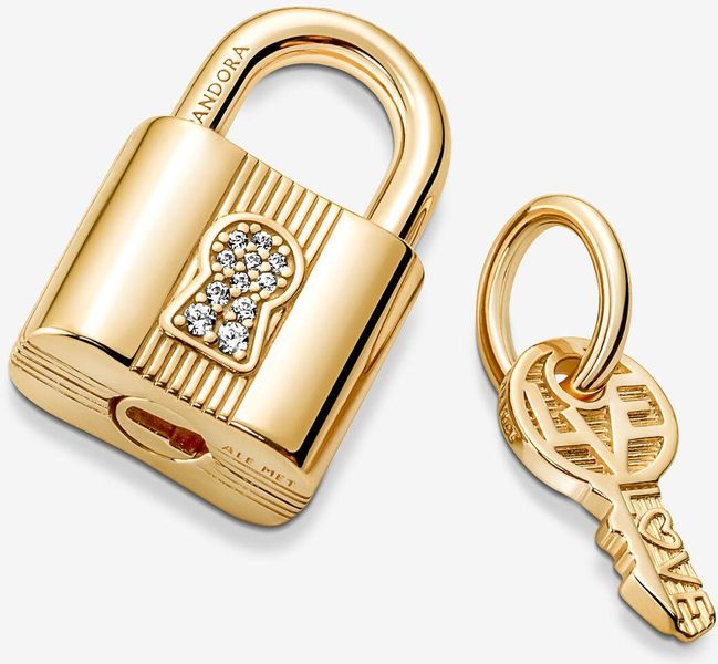 Pandora Vorhängeschloss & Schlüssel Charm-Anhänger 760088C01 Colgante Pandora Vorhängeschloss & Schlüssel Charm-Anhänger 760088C01 Colgante