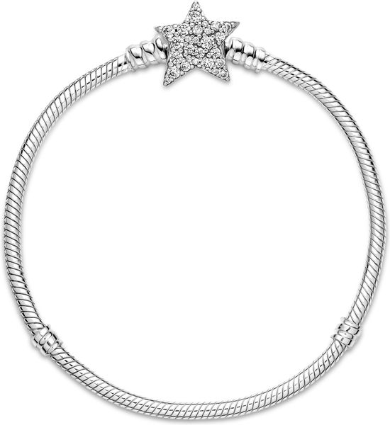 Pandora Moments asymmetrischer Stern-Verschluss Schlangen-Gliederarmband 599639C01 Damenarmband Pandora Moments asymmetrischer Stern-Verschluss Schlangen-Gliederarmband 599639C01 Damenarmband