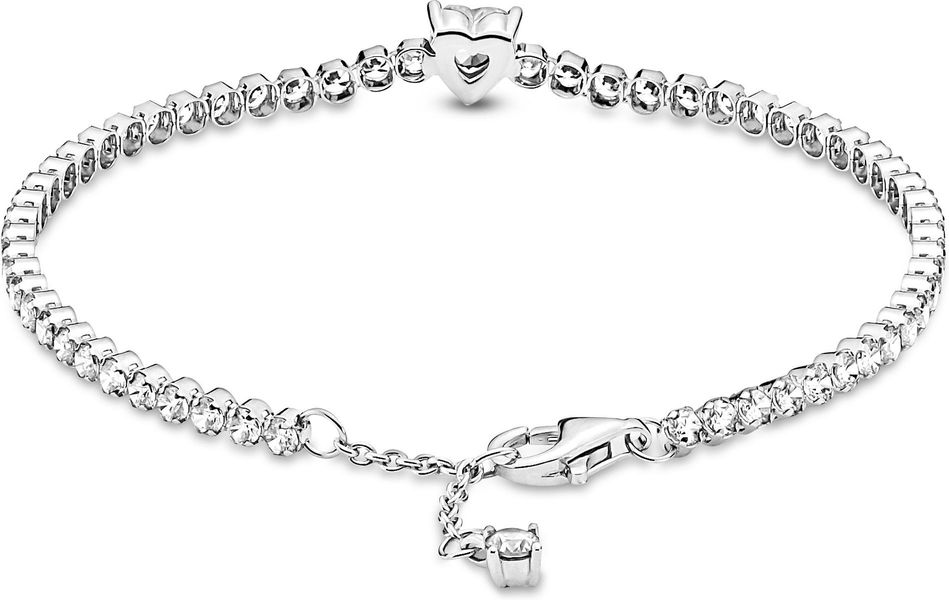 Pandora Funkelndes Herz Tennisarmband 590041C01 Braccialetto per donne Pandora Funkelndes Herz Tennisarmband 590041C01 Braccialetto per donne