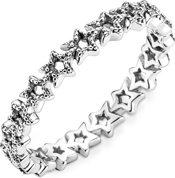 Pandora Band aus Asymmetrischen Sternen Ring 190029C00 Anello donna Pandora Band aus Asymmetrischen Sternen Ring 190029C00 Anello donna