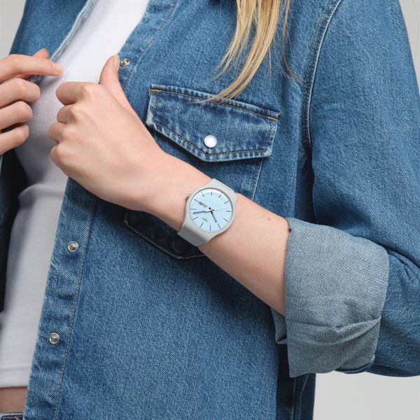 Swatch BLUEBERRY SKY SO29M702 Unisex horloge Swatch BLUEBERRY SKY SO29M702 Unisex horloge