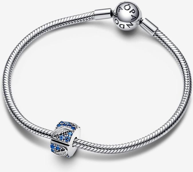 Pandora Geschwungene Feder & Pavé-Clip 792552C01 Colgante Pandora Geschwungene Feder & Pavé-Clip 792552C01 Colgante