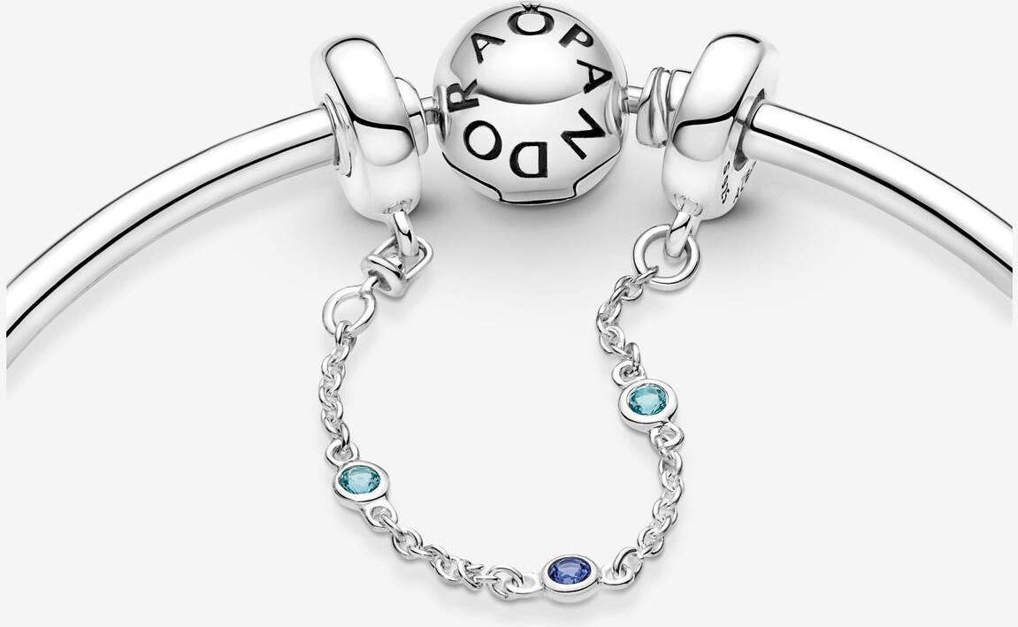 Pandora Drei Blaue Steine Komfortkette 791688C01-05 Pendant