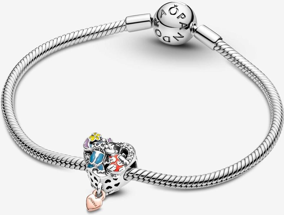 Pandora Disney Ohana Lilo & Stitch Inspiriertes Charm 781682C01 Pendente