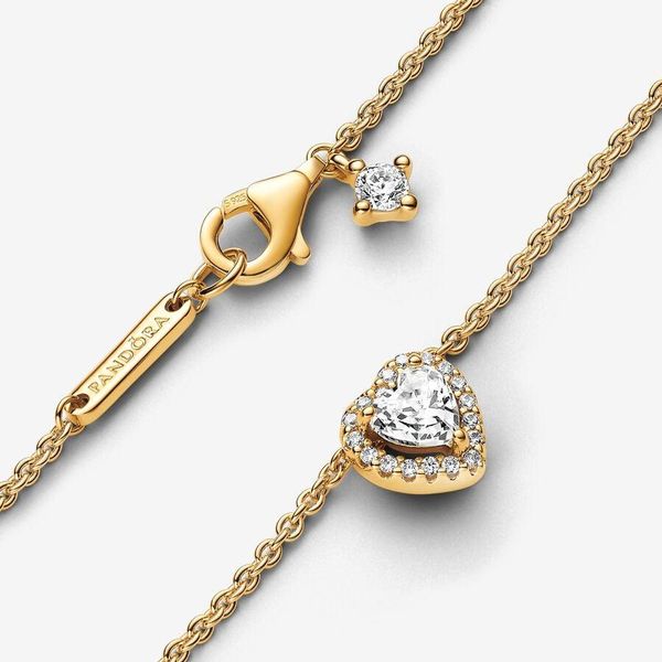 Pandora Funkelndes Herz Collier-Halskette 368425C01-45 Damenhalskette