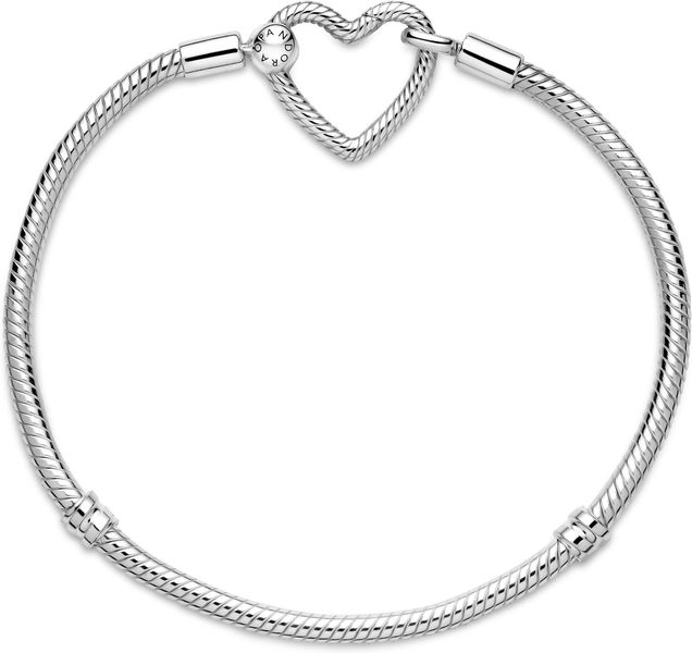 Pandora Moments Herzverschluss Schlangen-Gliederarmband 599539C00 Dames armband Pandora Moments Herzverschluss Schlangen-Gliederarmband 599539C00 Dames armband