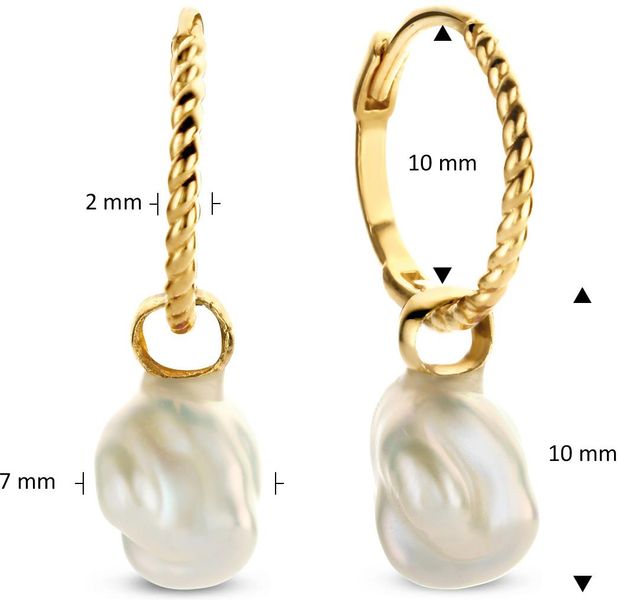 Jackie Gold Jackie JKE21.153 Dames Oorringen Goud - 18mm JKE21.153 Ohrringe Jackie Gold Jackie JKE21.153 Dames Oorringen Goud - 18mm JKE21.153 Ohrringe