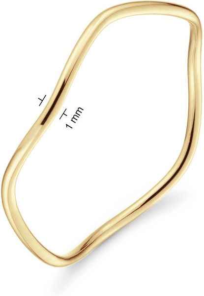 Jackie Gold Wavy Ring JKR24.404 Anillo para mujeres Jackie Gold Wavy Ring JKR24.404 Anillo para mujeres