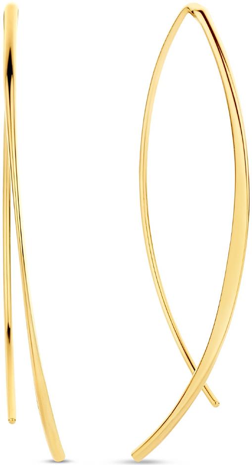 Jackie Gold Jackie JKE23.359 Dames Oorhangers Goud 4cm JKE23.359 Boucles d'oreille