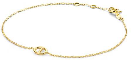 Jackie Gold Jackie JKB22.253 Dames Armband Goud - 18cm JKB22.253 Womens' bracelet