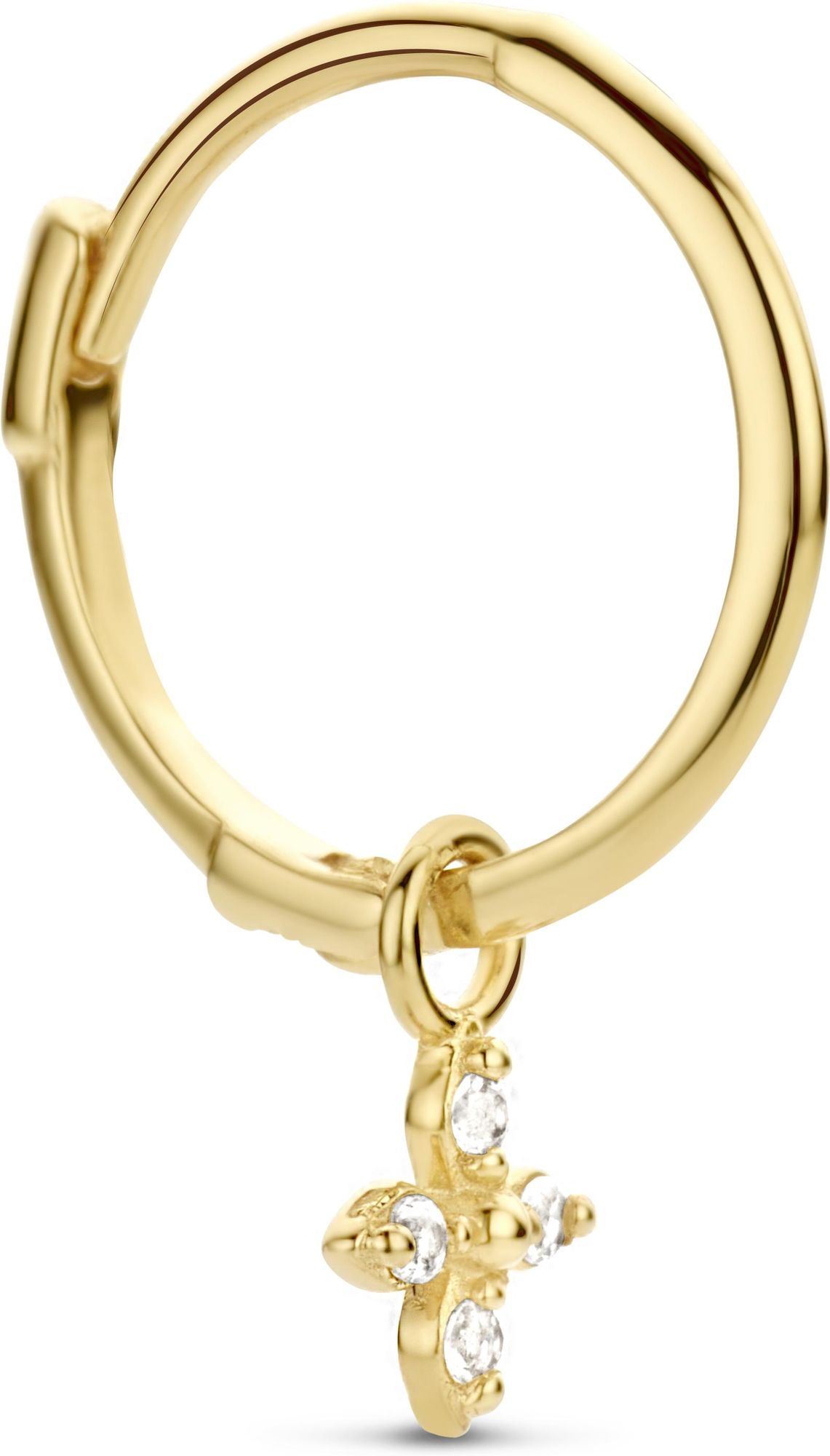 Jackie Gold Jackie JKS22.263 Dames Enkele oorring Goud - 10mm JKS22.263 Pendientes