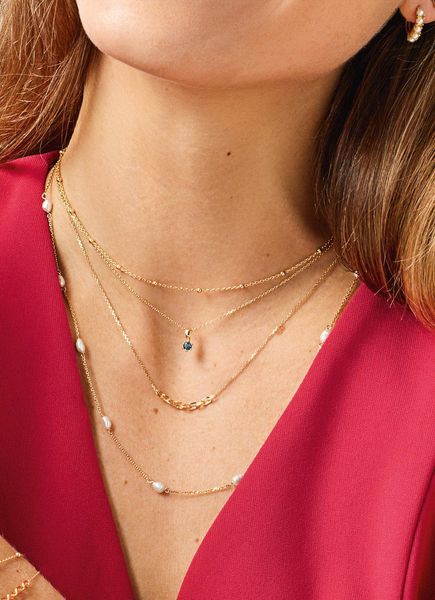 Jackie Gold JKN22.203 Cadena de cuello para mujeres