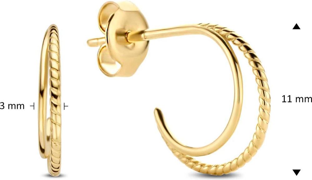 Jackie Gold JKE20.035 Oorknopjes Jackie Gold JKE20.035 Oorknopjes