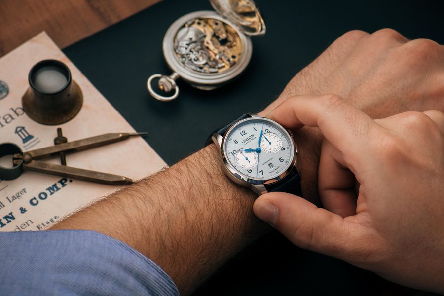 Union Glashütte 1893 Handaufzug Chronograph D007.459.16.032.09 Herren Automatikchronograph Streng Limitierte Auflage Union Glashütte 1893 Handaufzug Chronograph D007.459.16.032.09 Herren Automatikchronograph Streng Limitierte Auflage
