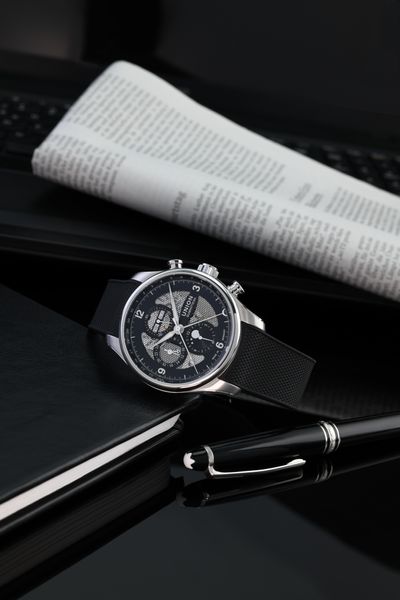 Union Glashütte Belisar Chronograph Mondphase D009.425.17.057.00 Herren Automatikchronograph Union Glashütte Belisar Chronograph Mondphase D009.425.17.057.00 Herren Automatikchronograph