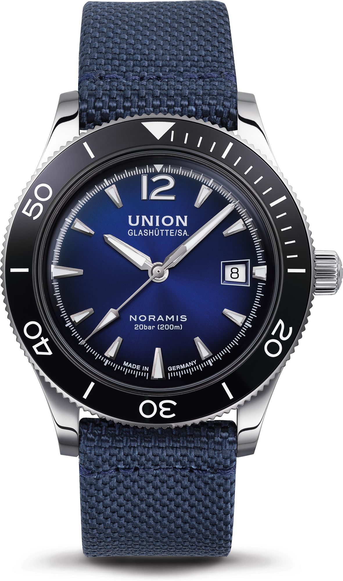 Union Glashütte Noramis Datum Sport D012.907.11.047.00 Automatic Mens Watch With spare bracelet