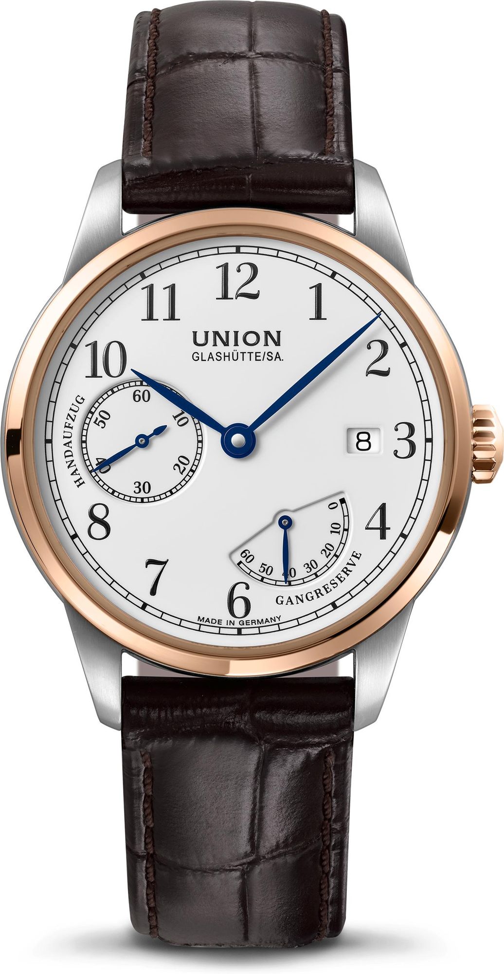 Union Glashütte 1893 Handaufzug - Gangreserve D906.456.26.017.00 Automatisch horloge voor heren