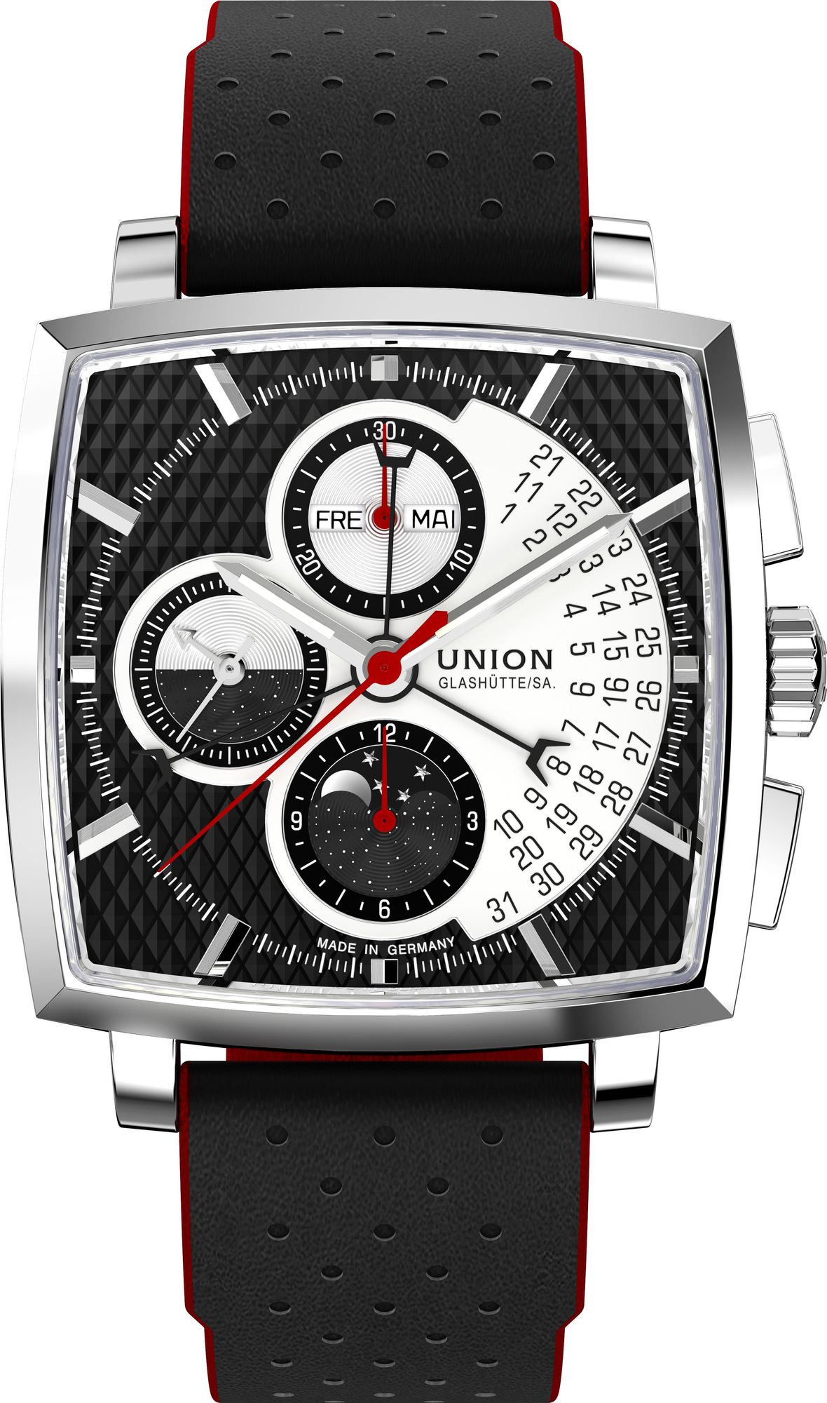 Union Glashütte Averin Chronograph Moonphase D015.525.16.051.00 Herren Automatikchronograph