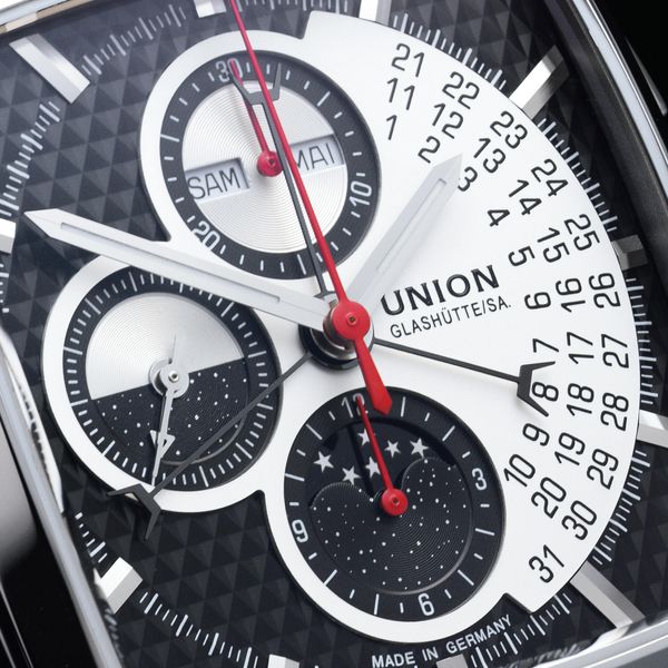 Union Glashütte Averin Chronograph Moonphase D015.525.16.051.00 Herren Automatikchronograph Union Glashütte Averin Chronograph Moonphase D015.525.16.051.00 Herren Automatikchronograph