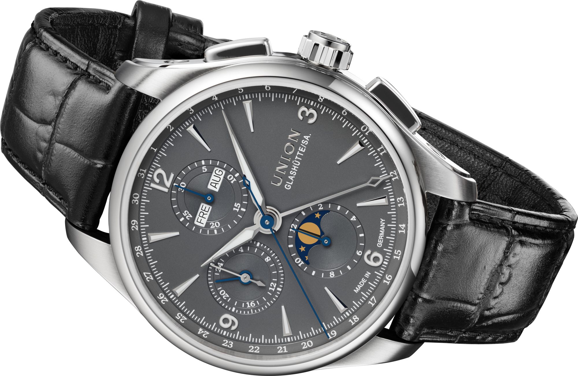 Union Glashütte Belisar Chronograph Mondphase D014.425.16.087.00 Cronografo automatico uomo