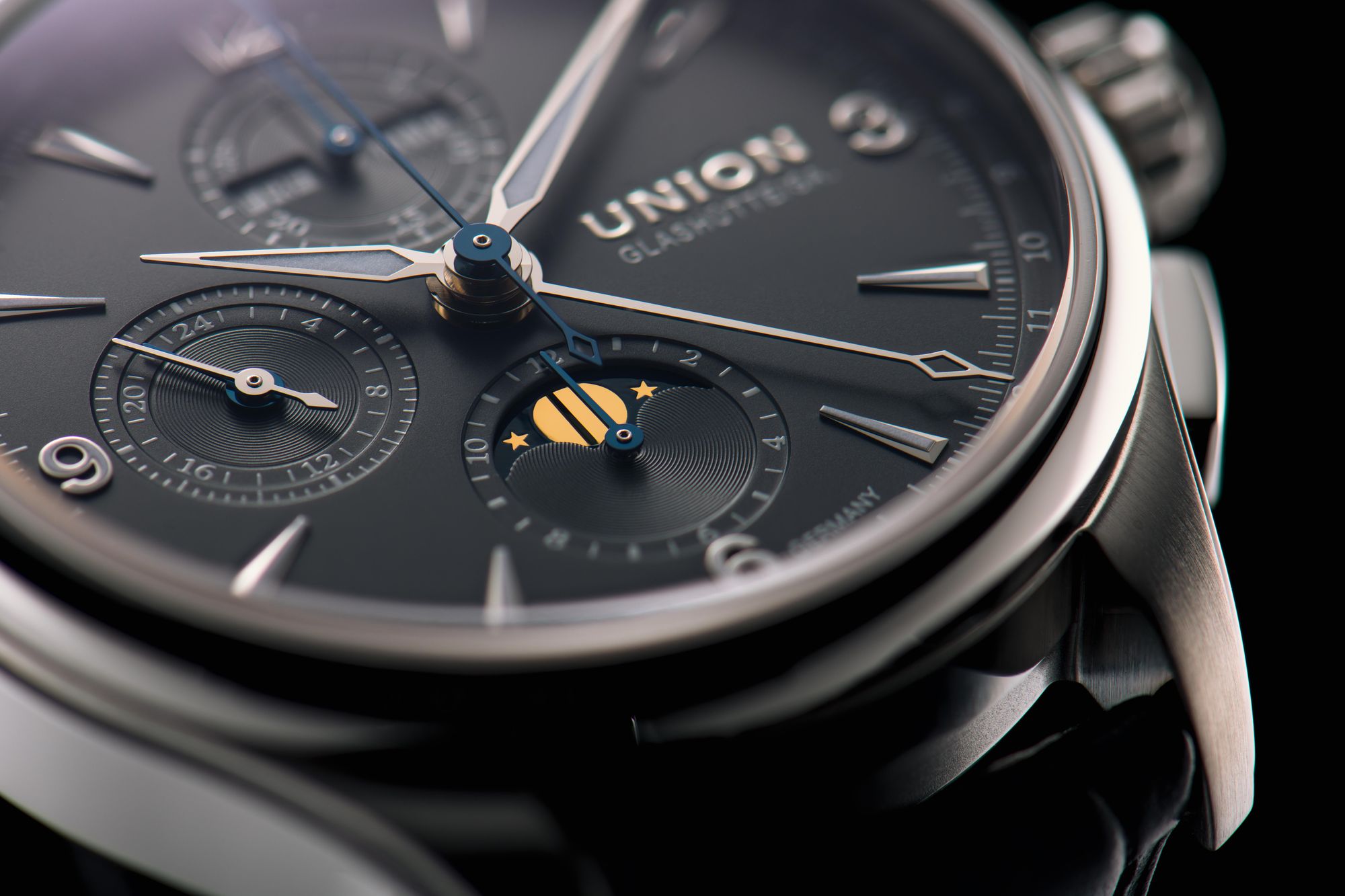 Union Glashütte Belisar Chronograph Mondphase D014.425.16.087.00 Automatische herenchronograaf