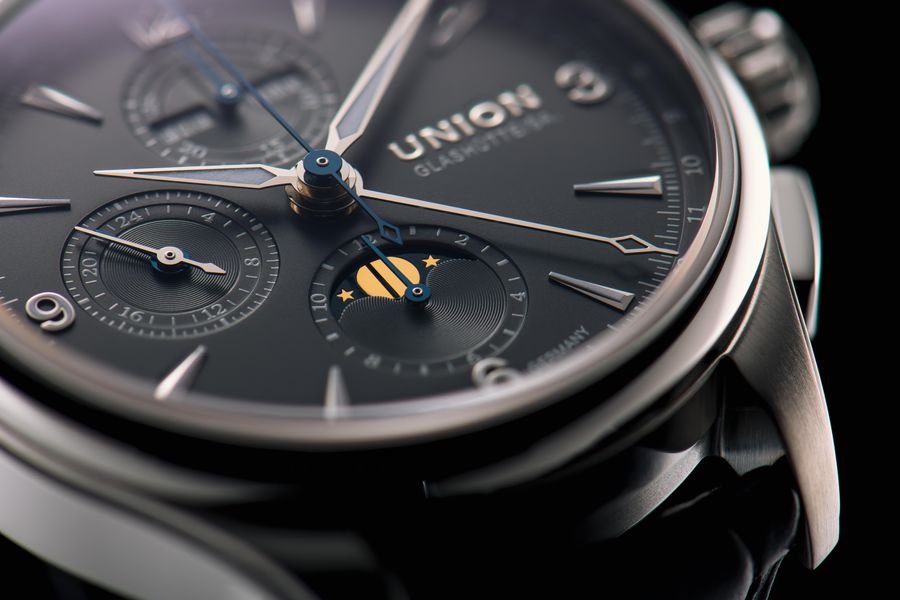 Union Glashütte Belisar Chronograph Mondphase D014.425.16.087.00 Herren Automatikchronograph Union Glashütte Belisar Chronograph Mondphase D014.425.16.087.00 Herren Automatikchronograph