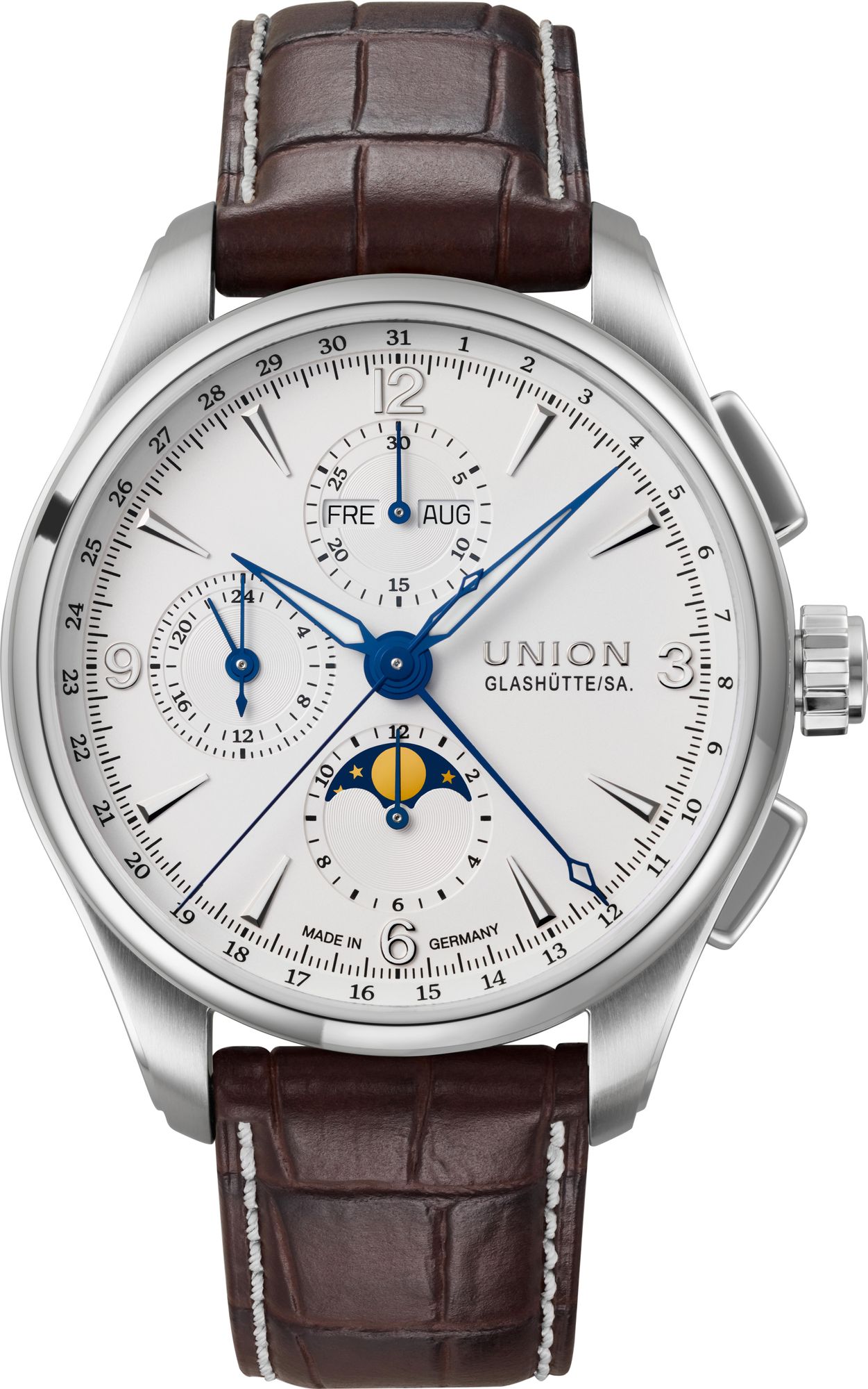 Union Glashütte Belisar Chronograph Mondphase D014.425.16.017.00 Cronografo automatico uomo