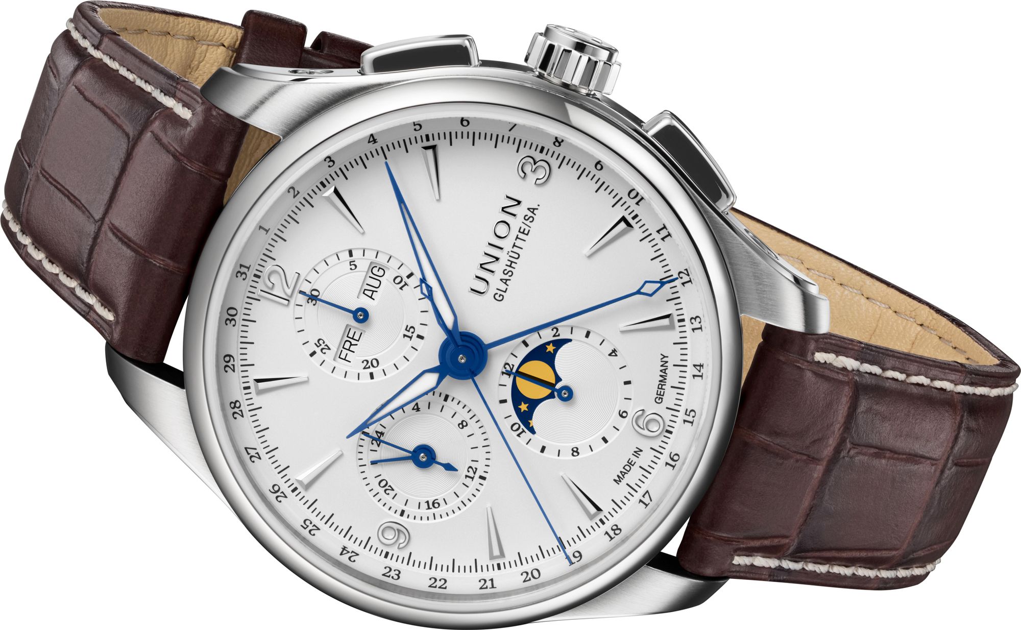 Union Glashütte Belisar Chronograph Mondphase D014.425.16.017.00 Cronógrafo Automático para hombres