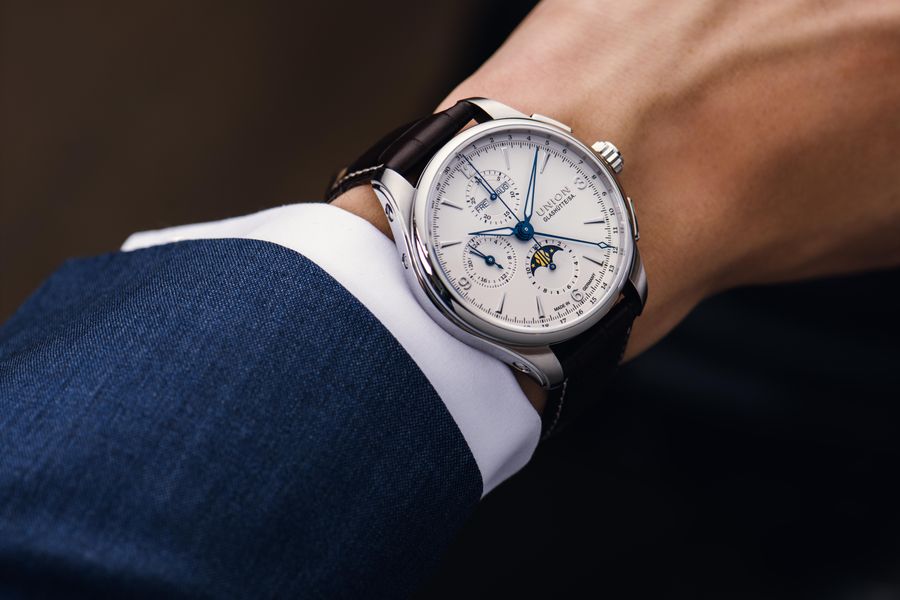 Union Glashütte Belisar Chronograph Mondphase D014.425.16.017.00 Herren Automatikchronograph Union Glashütte Belisar Chronograph Mondphase D014.425.16.017.00 Herren Automatikchronograph