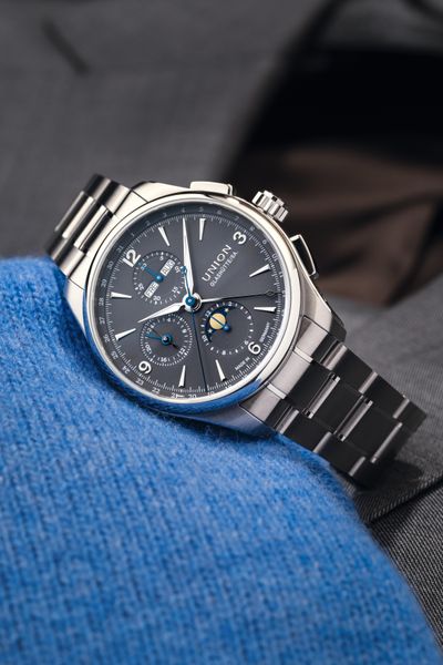 Union Glashütte Belisar Chronograph Mondphase D014.425.11.087.00 Herren Automatikchronograph Union Glashütte Belisar Chronograph Mondphase D014.425.11.087.00 Herren Automatikchronograph