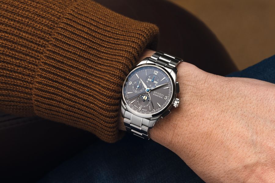 Union Glashütte Belisar Chronograph Mondphase D014.425.11.087.00 Herren Automatikchronograph Union Glashütte Belisar Chronograph Mondphase D014.425.11.087.00 Herren Automatikchronograph