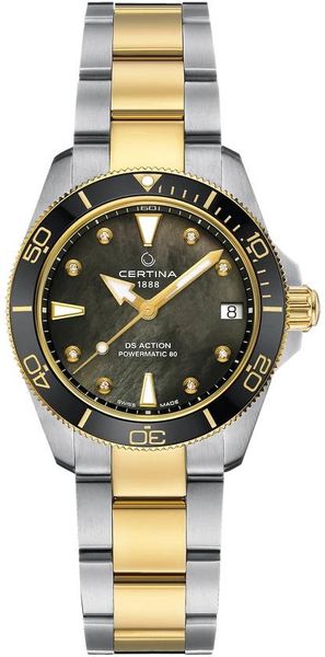 Certina DS ACTION Lady C032.007.22.126.00 Damen Automatikuhr mit echten Diamanten Certina DS ACTION Lady C032.007.22.126.00 Damen Automatikuhr mit echten Diamanten