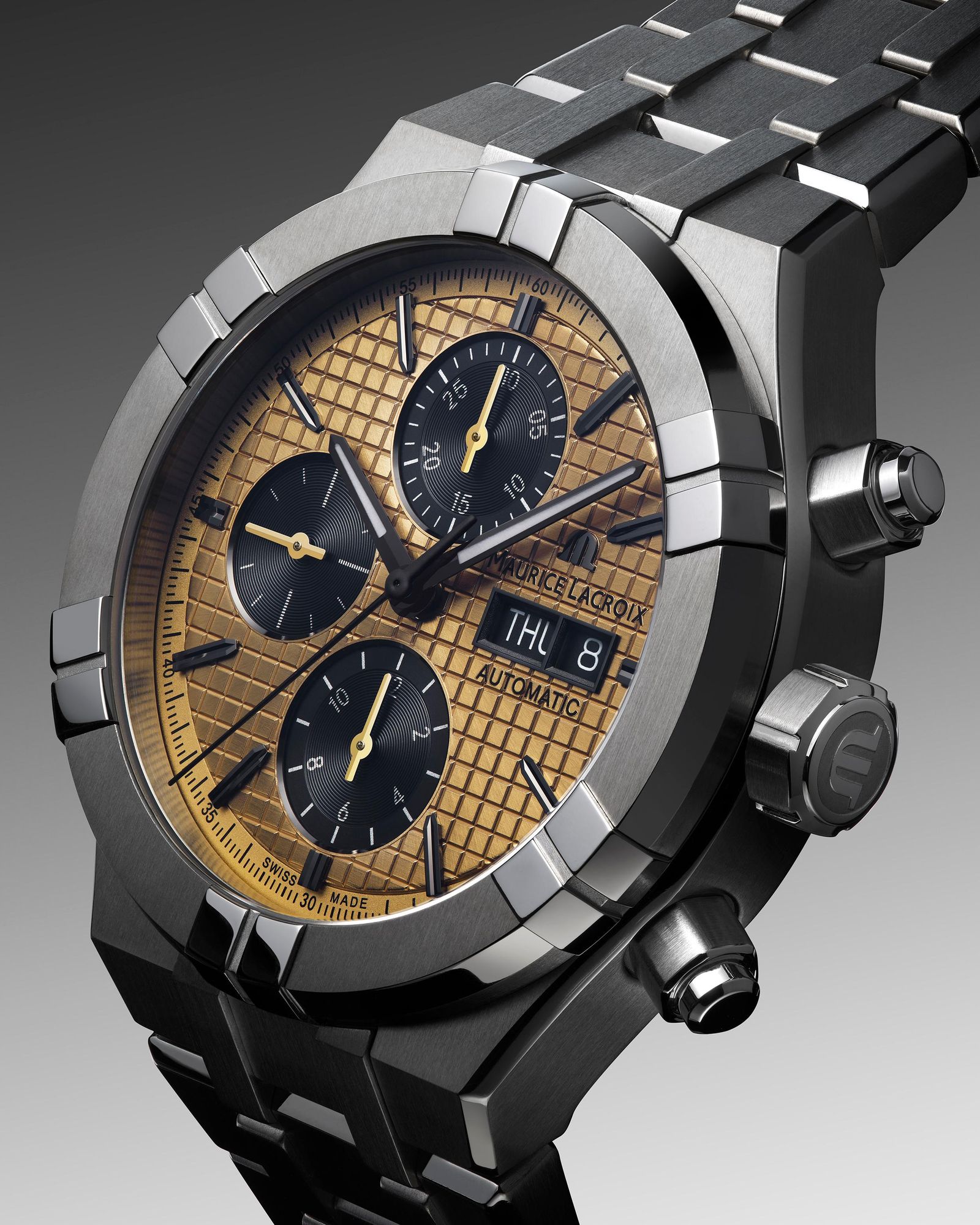 Maurice Lacroix Aikon Automatic Chronograph Titanium AI6038-TT032-530-1 Cronógrafo Automático para hombres